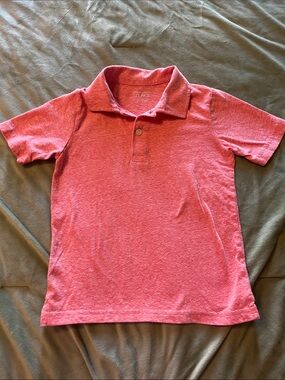 The Children's Place Heathered Salmon Polo Top